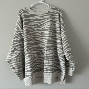 AE Zebra Striped Sweatshirt
